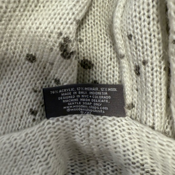 Wooden Ships Cream and Gray Knit Sweater - Picture 3 of 3